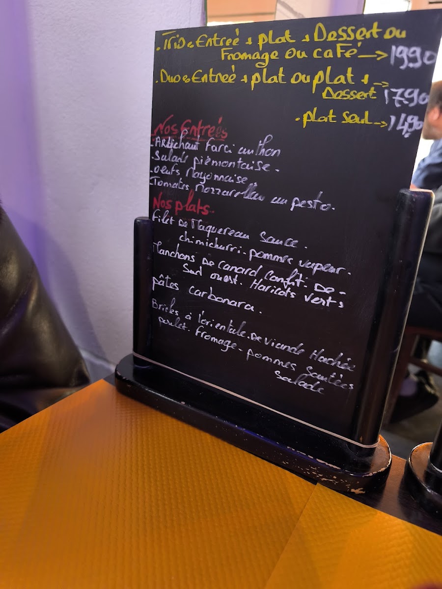 Menu Le Reveil-1
