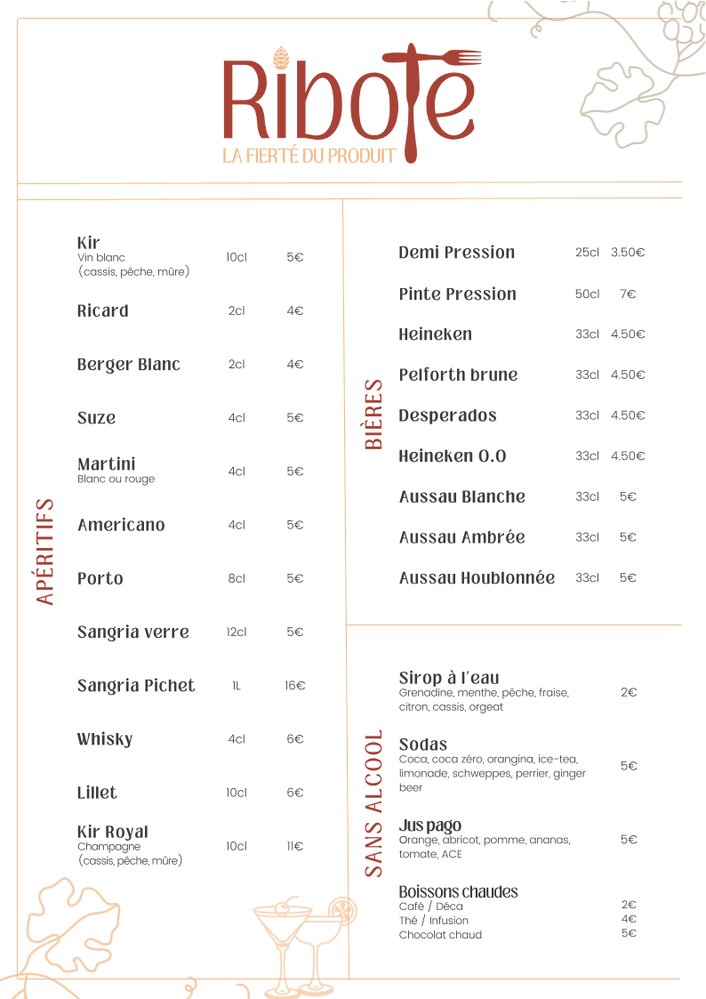 Menu Le Ribote-3