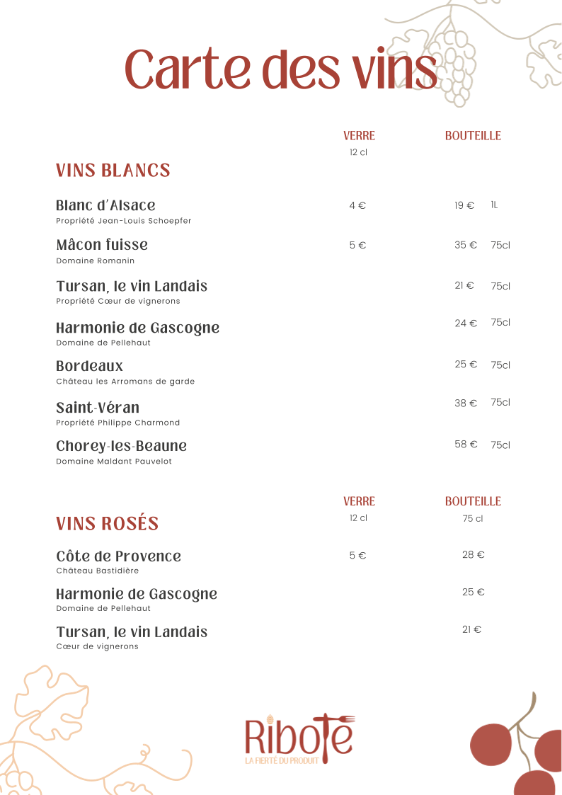 Menu Le Ribote-4