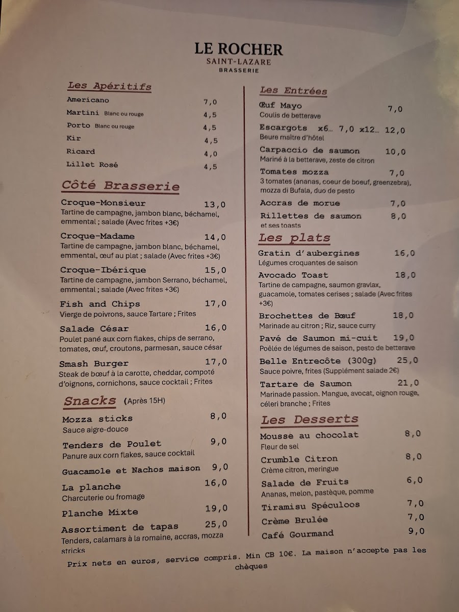 Menu Le Rocher Saint-Lazare-1
