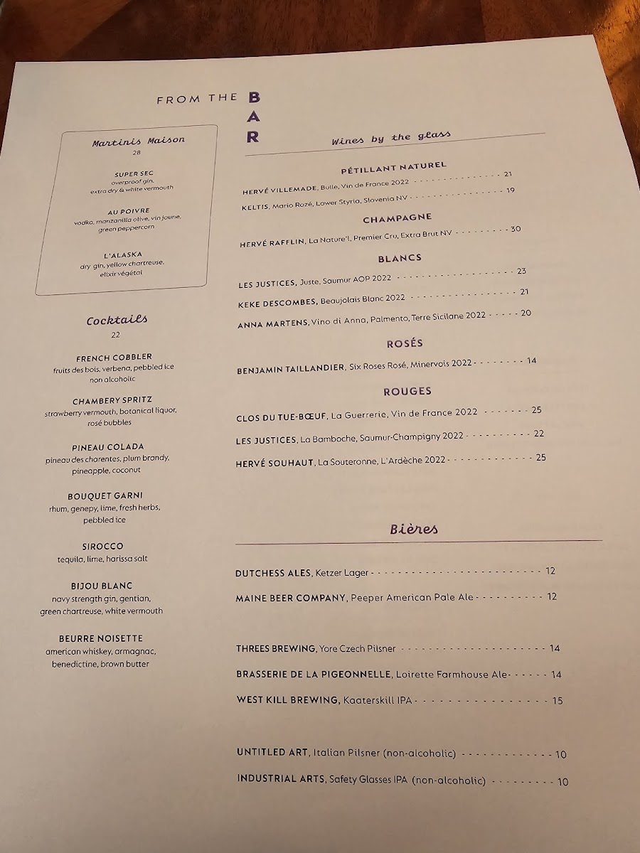 Menu Le Rock-1
