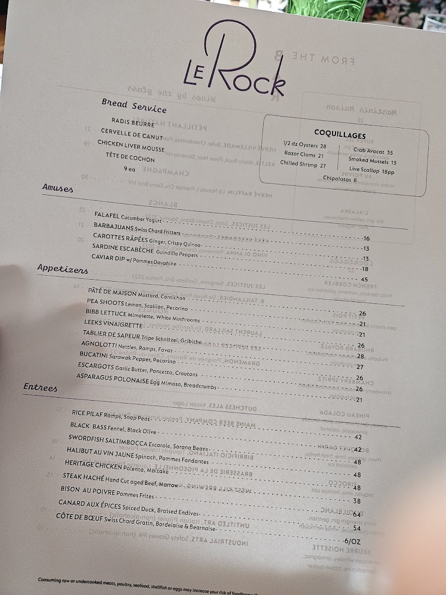 Menu Le Rock-10