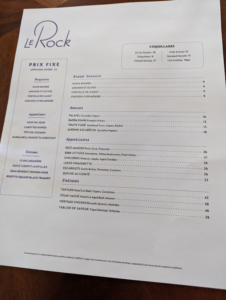 Menu Le Rock-5