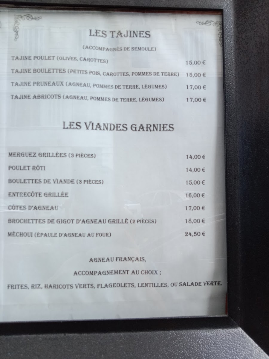 Menu Le Roi Du Couscous-1