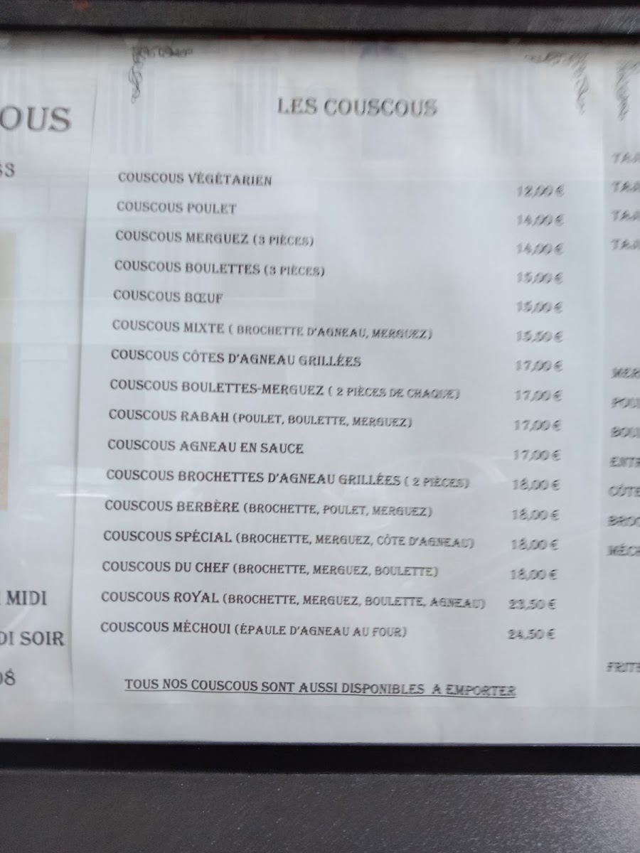 Menu Le Roi Du Couscous-3