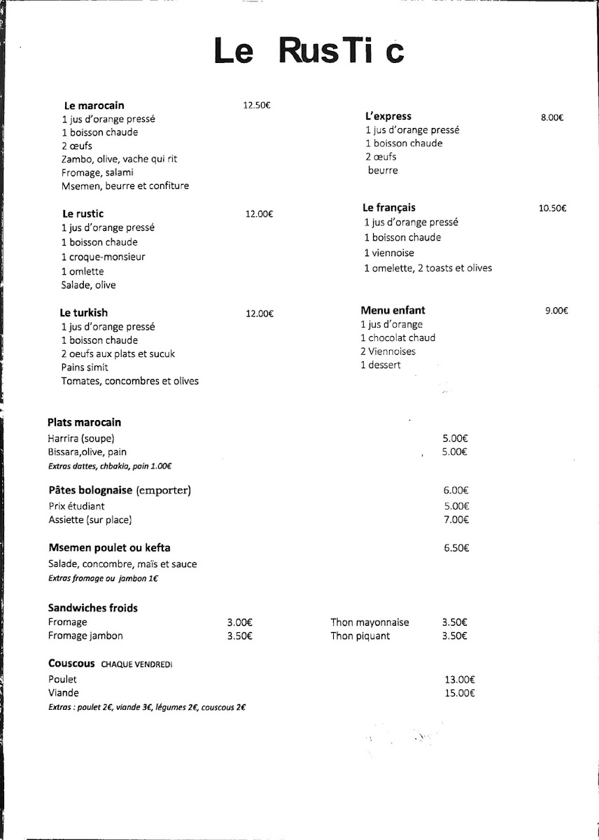 Menu Le Rustic Family-2