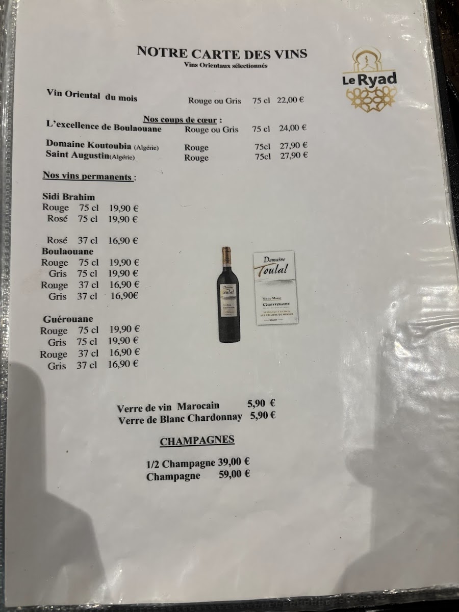 Menu Le Ryad-6