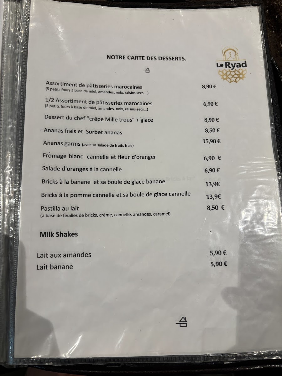 Menu Le Ryad-7