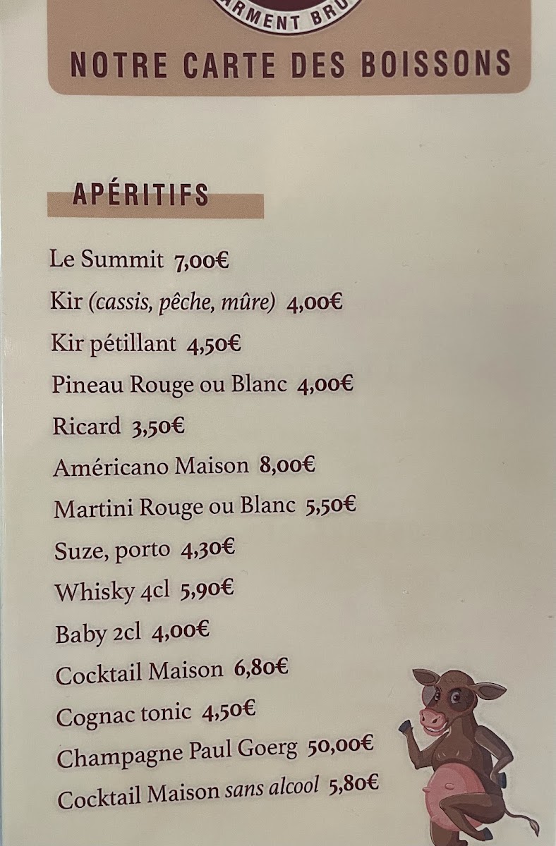 Menu Le Sarment Brulant-1