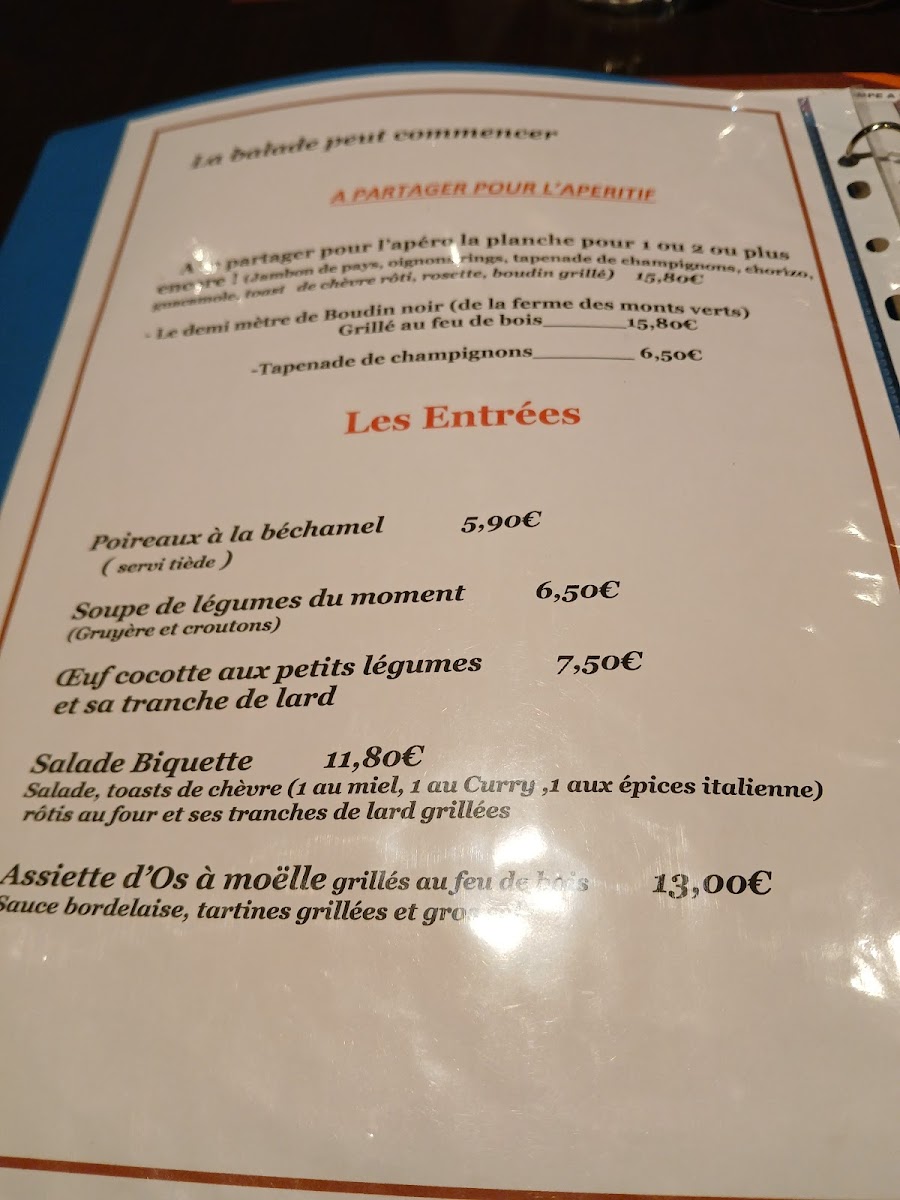 Menu Le Sarment Brulant-8