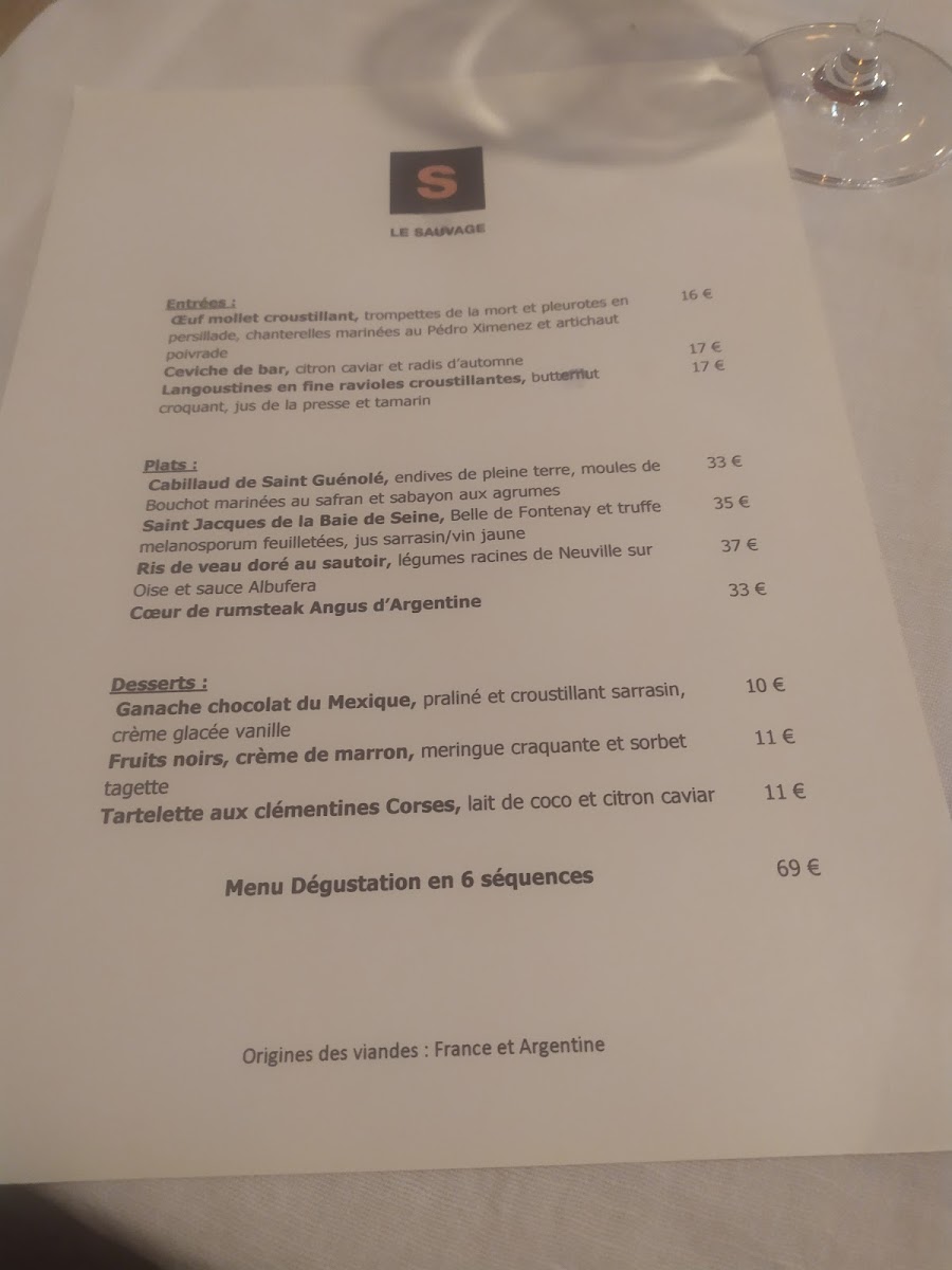 Menu Le Sauvage-4
