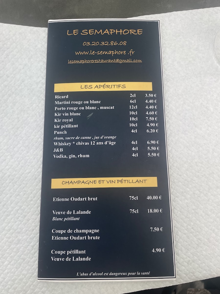 Menu Le Sémaphore-2