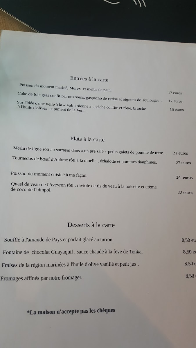 Menu Le Sépia-4
