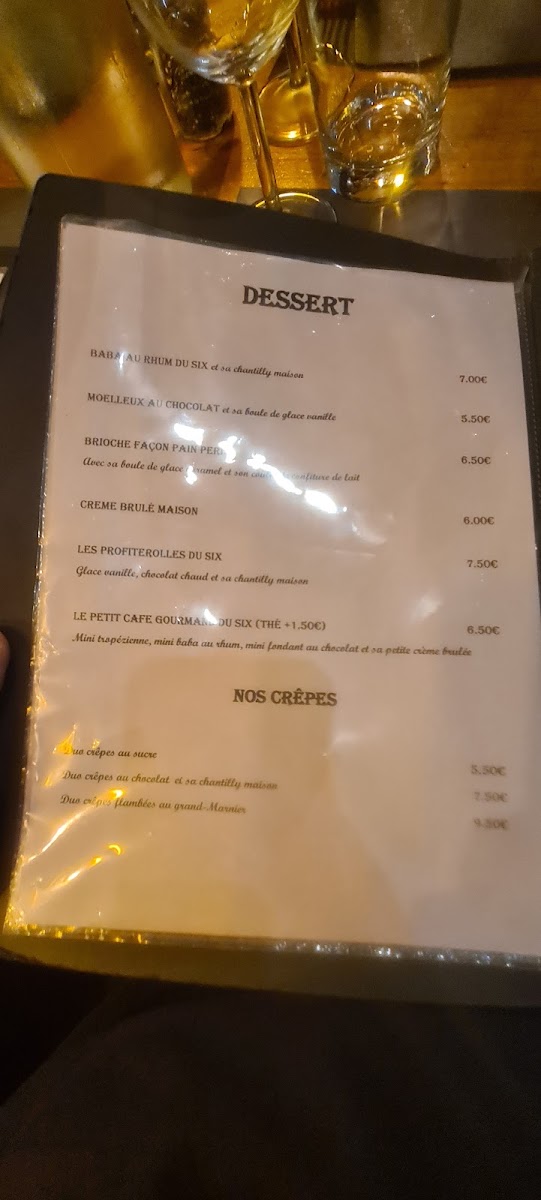 Menu Le Six-5