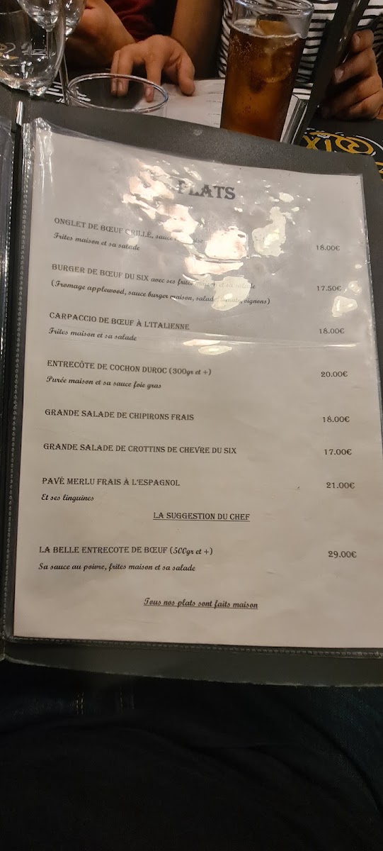 Menu Le Six-6