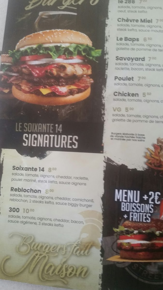 Menu Le Soixante 14-3