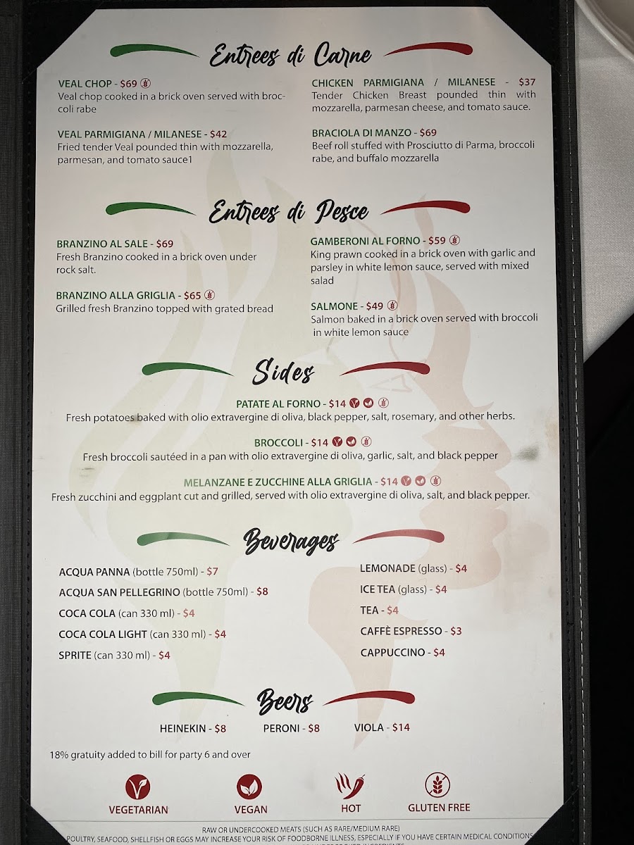 Menu Le Sorelle Restaurant Yamato 'the Original'-3