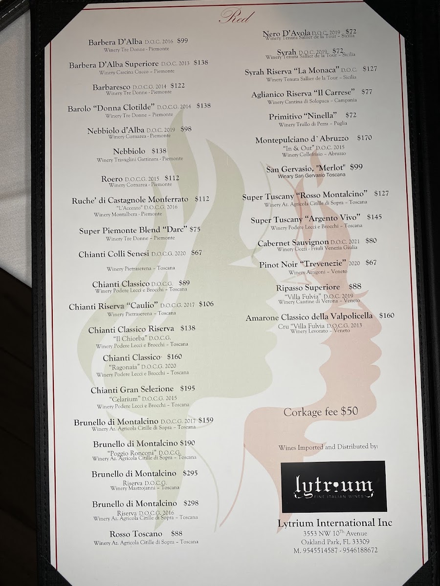 Menu Le Sorelle Restaurant Yamato 'the Original'-4