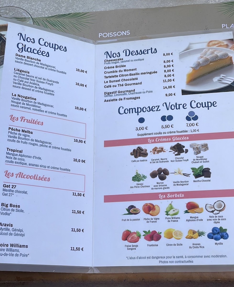 Menu Le Sunset Beach (Anciennement Auberge Du Boucanier)-1