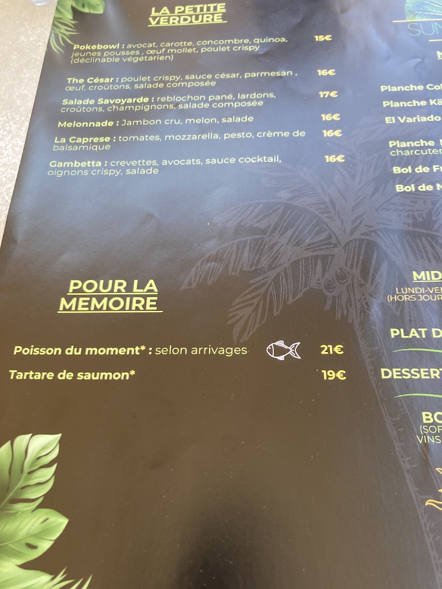 Menu Le Sunset Beach (Anciennement Auberge Du Boucanier)-3