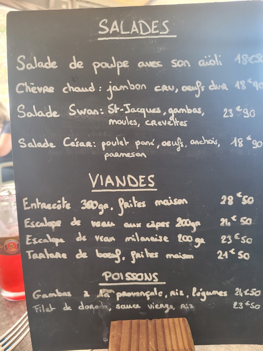 Menu Le Swan - Hyères-1