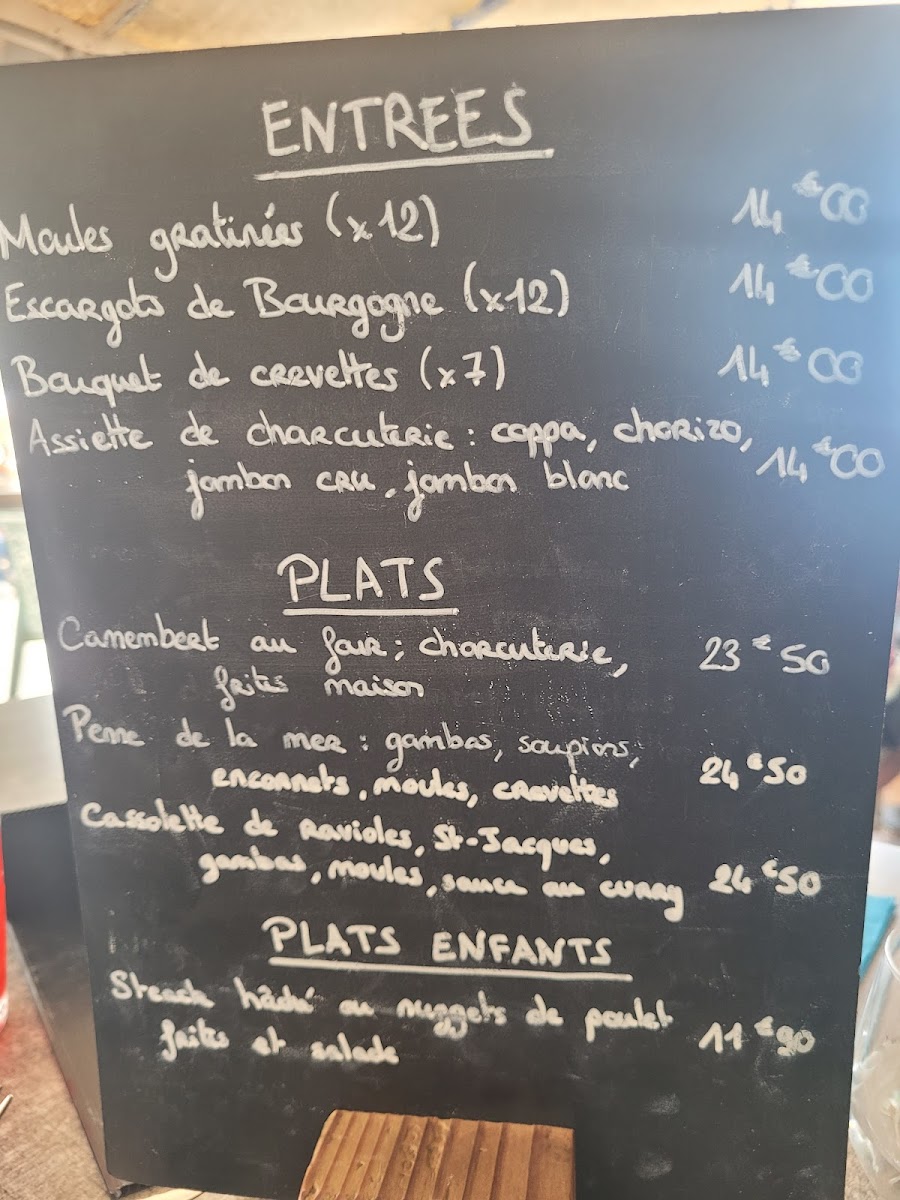 Menu Le Swan - Hyères-2