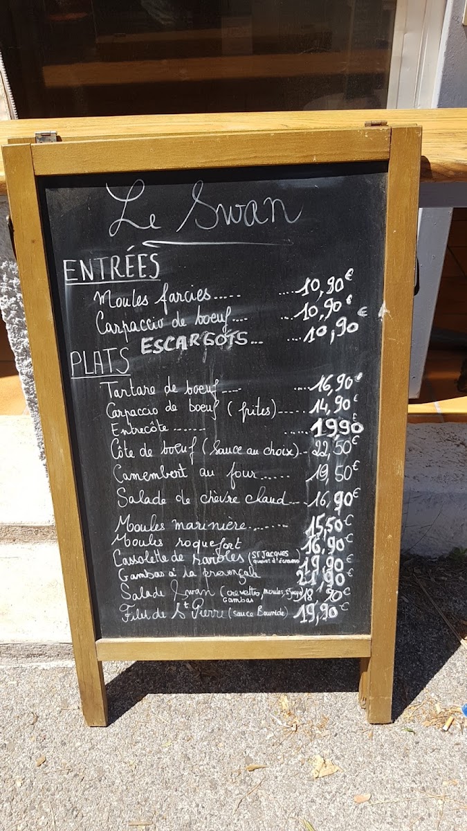 Menu Le Swan - Hyères-3