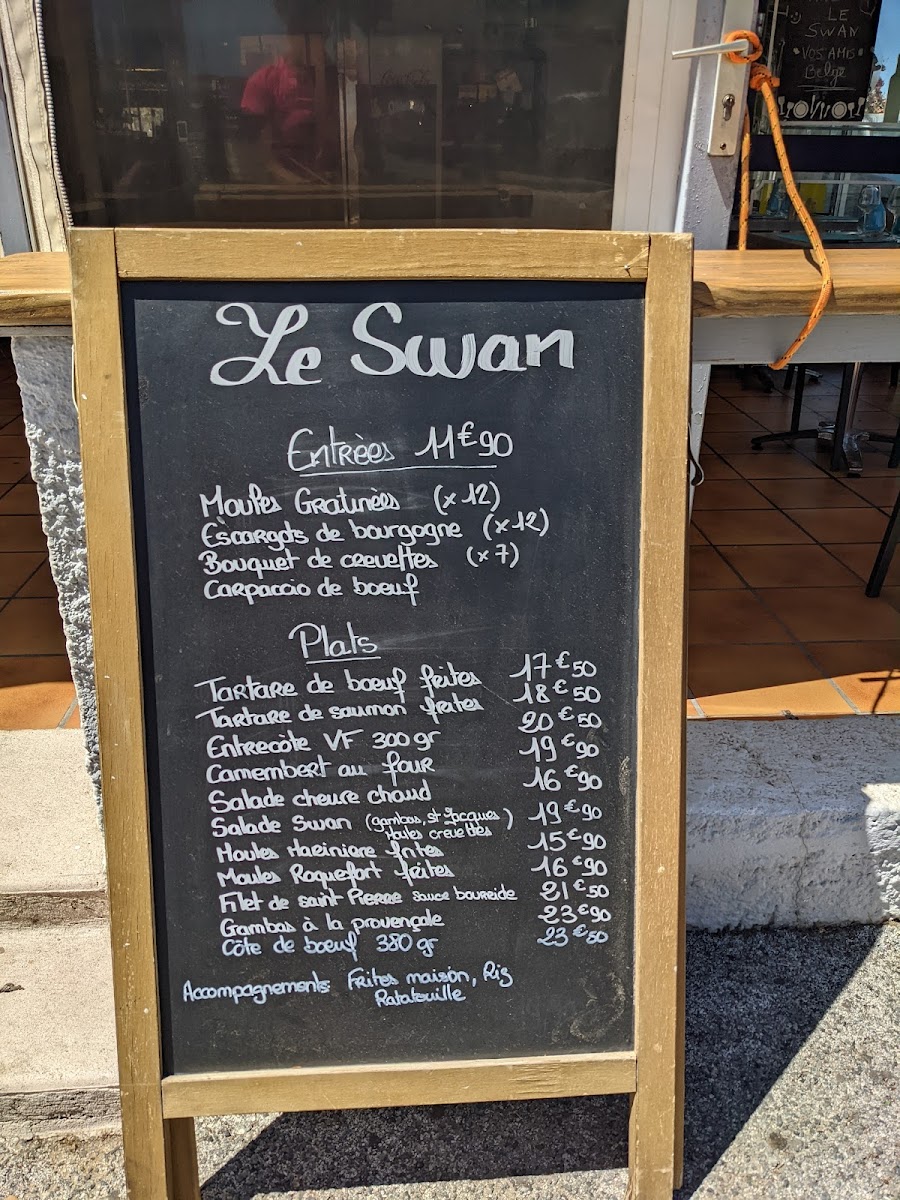 Menu Le Swan - Hyères-4