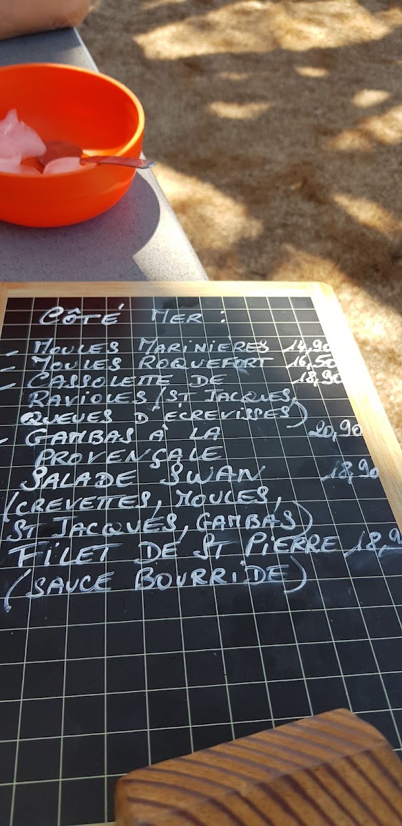 Menu Le Swan - Hyères-6