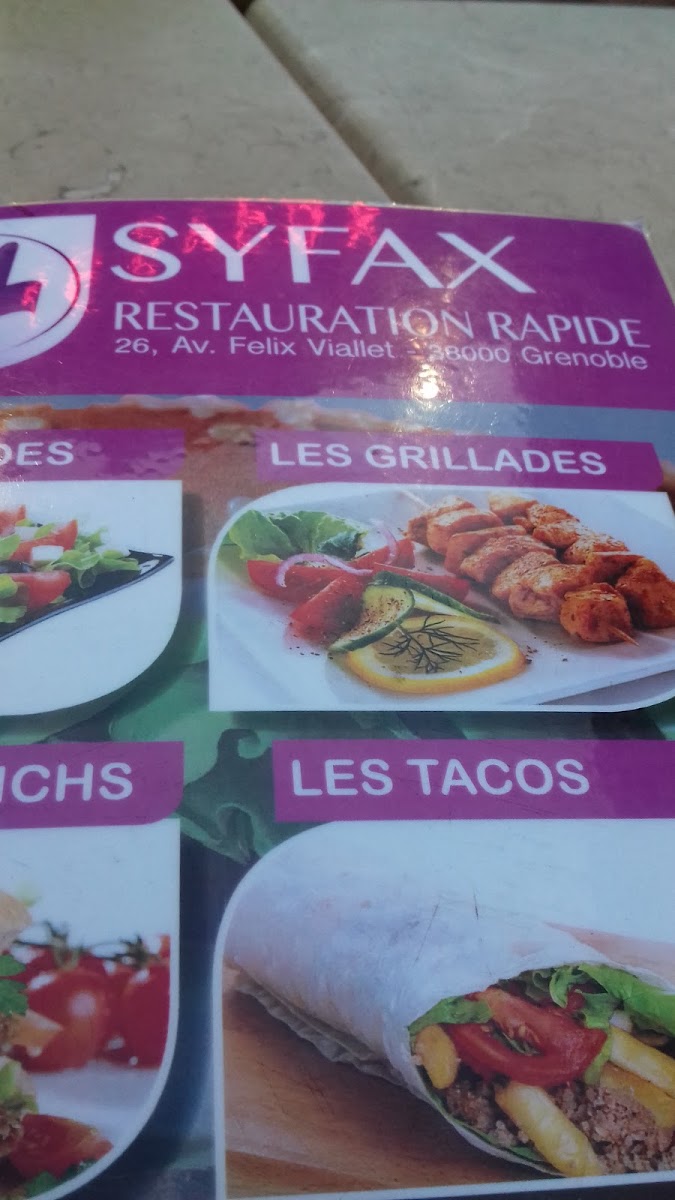 Menu Le Syfax-2