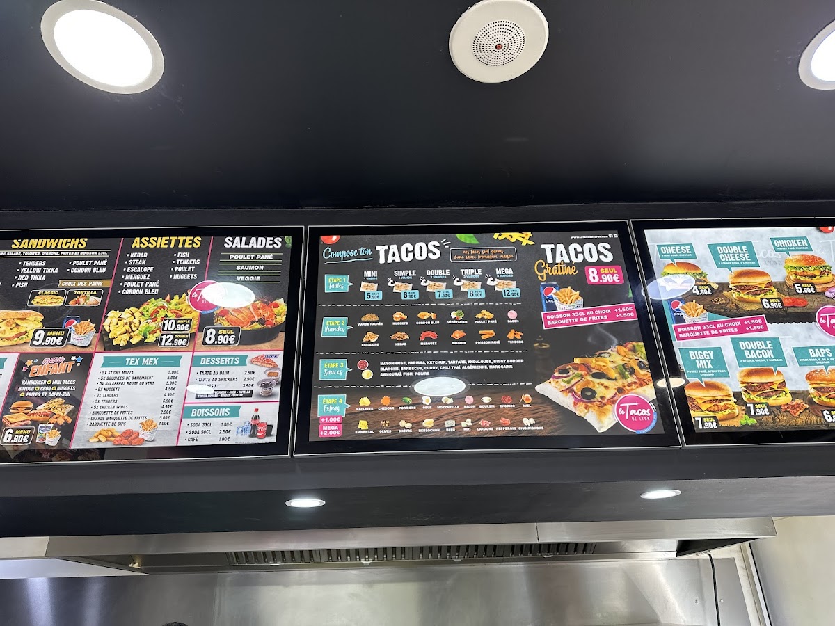 Menu Le Tacos De Lyon - La Luire-3