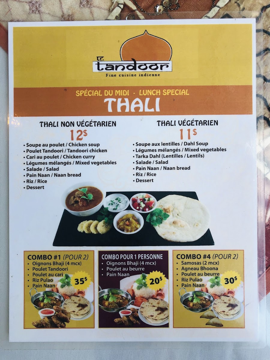 Menu Le Tandoor-1