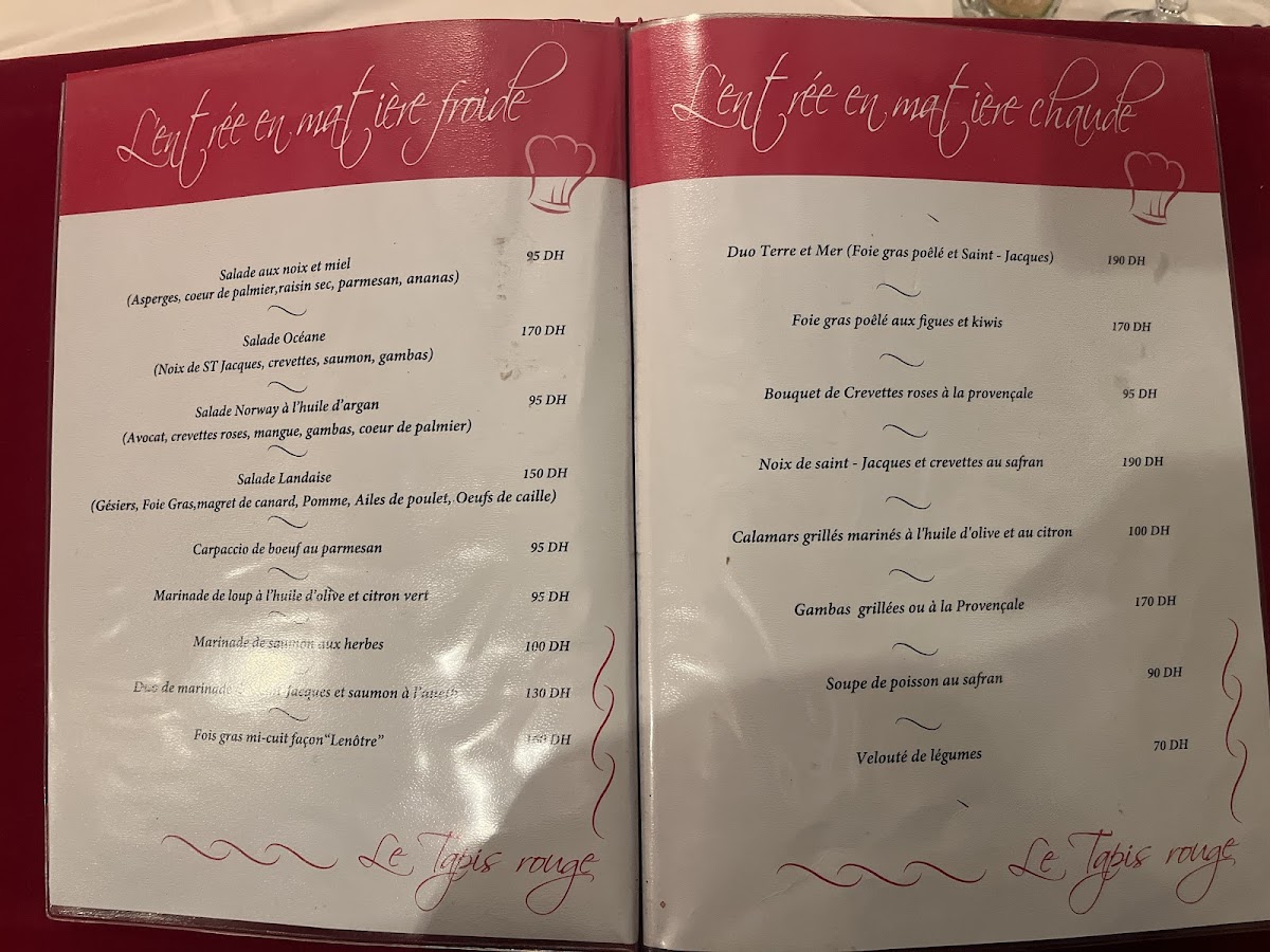 Menu Le Tapis Rouge By Little Norway-2