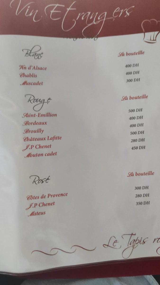 Menu Le Tapis Rouge By Little Norway-5