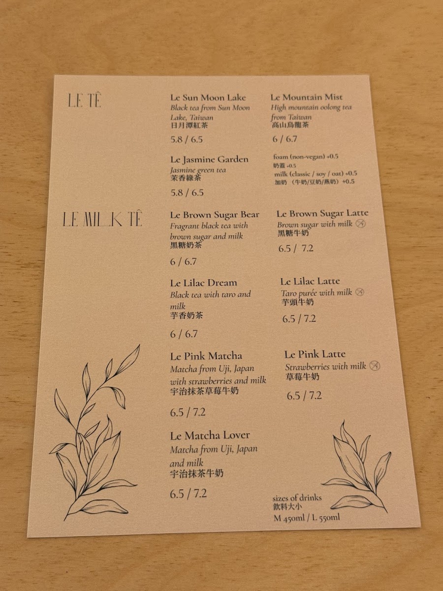 Menu Le Tê-5