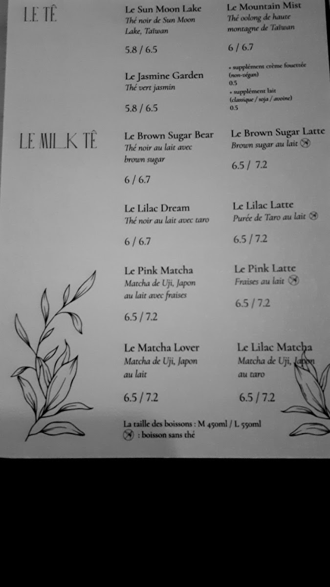 Menu Le Tê-9