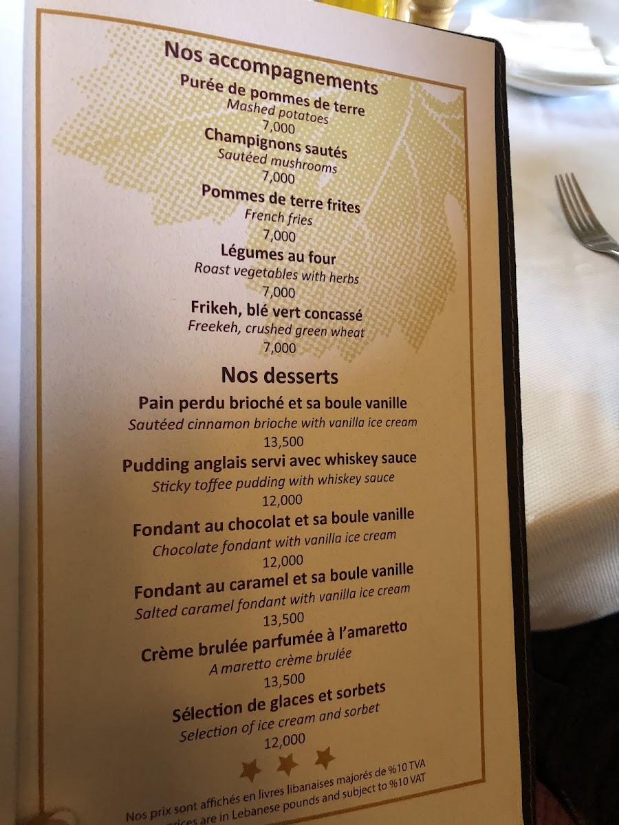 Menu Le Telegraphe De Belle Vue-5
