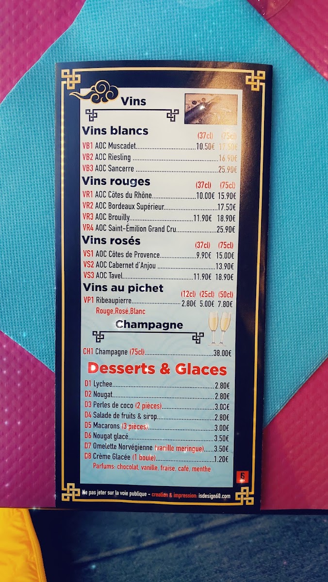 Menu Le Tibet Restaurant Spécialités Asiatiques-5