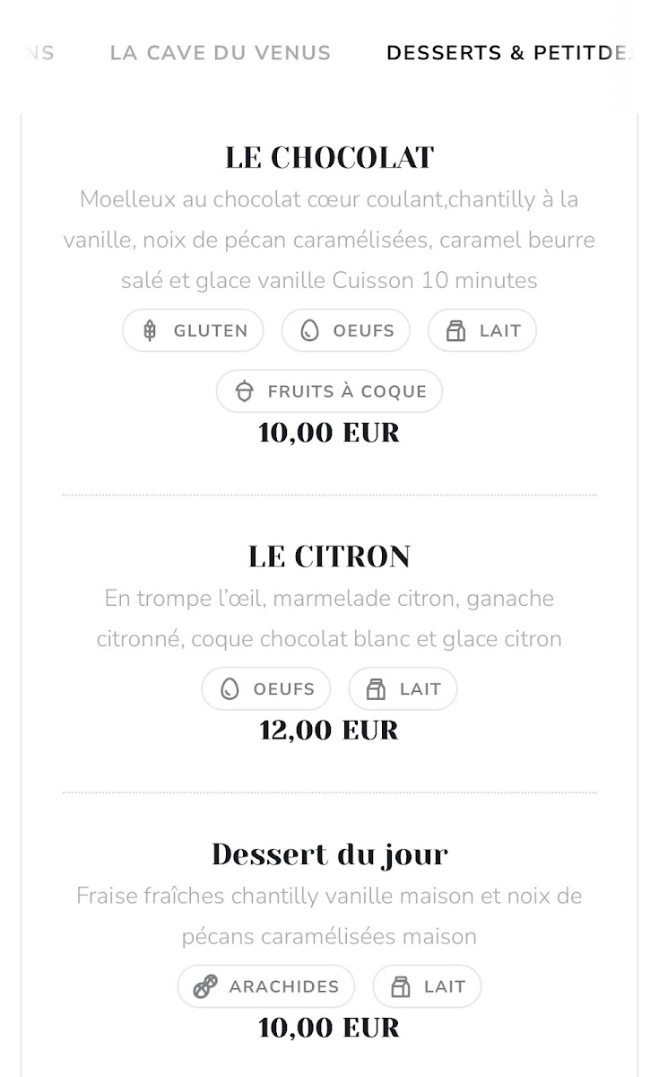 Menu Le Venus Du Gaou-2