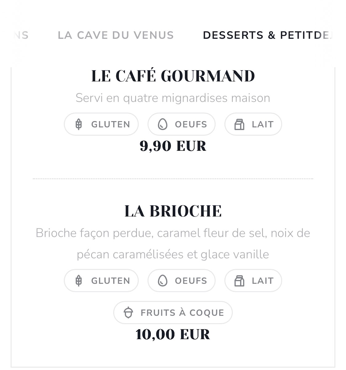 Menu Le Venus Du Gaou-7