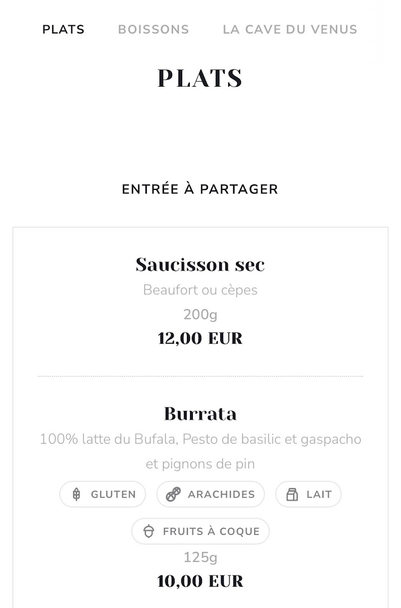 Menu Le Venus Du Gaou-8