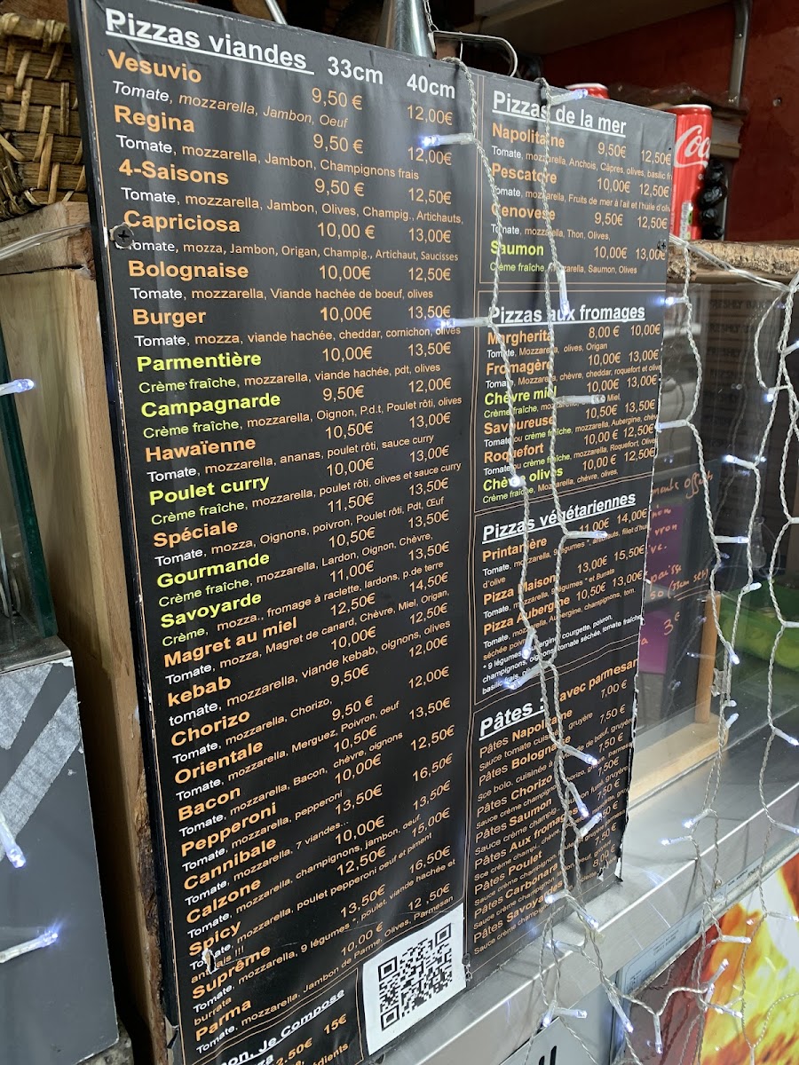 Menu Le Vesuvio Pizza Au Feu De Bois-3