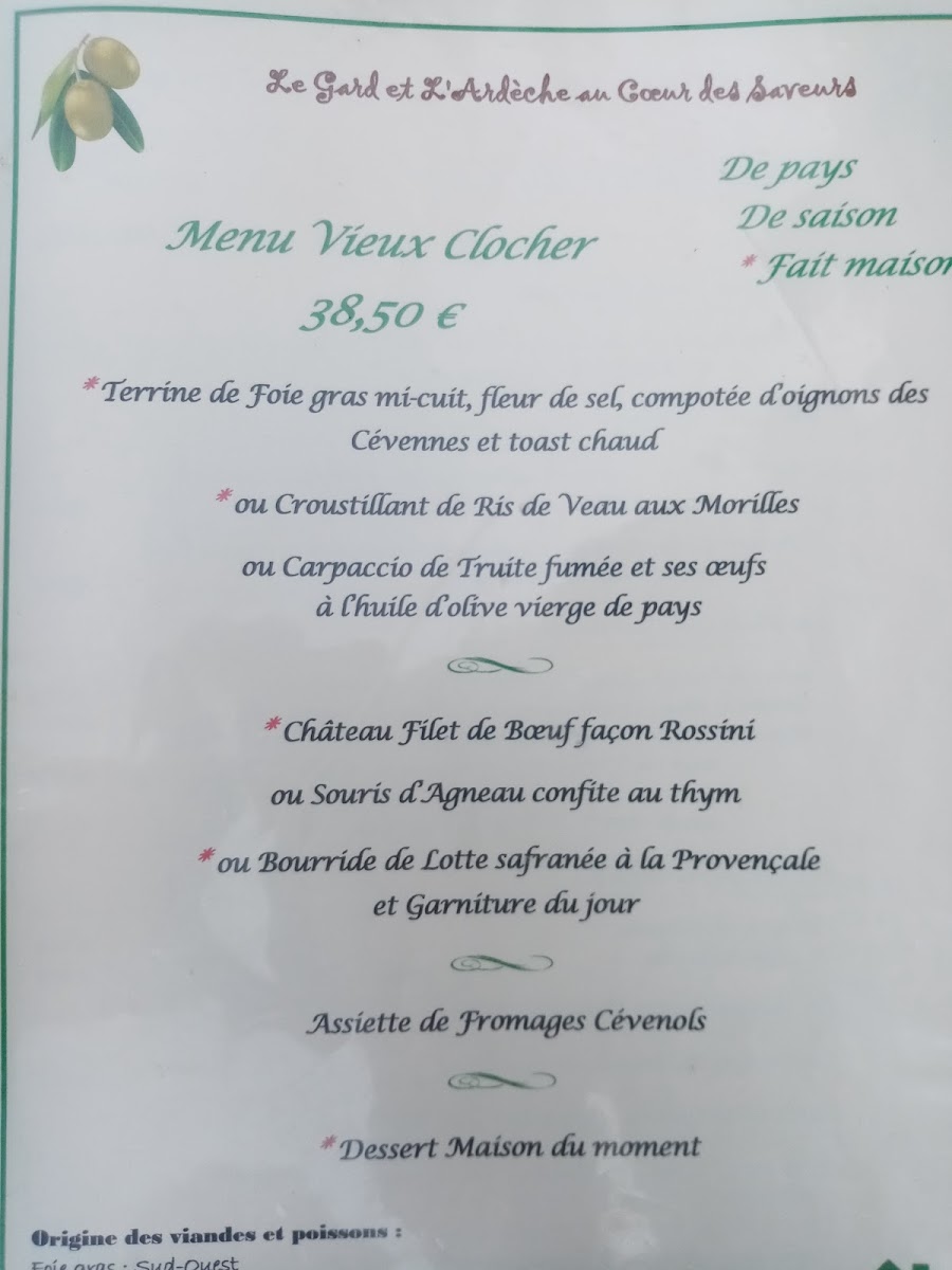 Menu Le Vieux Clocher-5