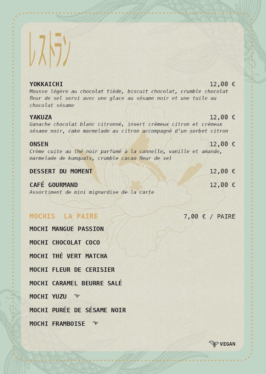 Menu Le Yen Aix-3