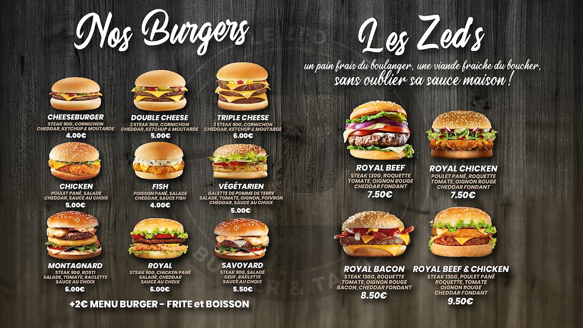 Menu Le Zed-2