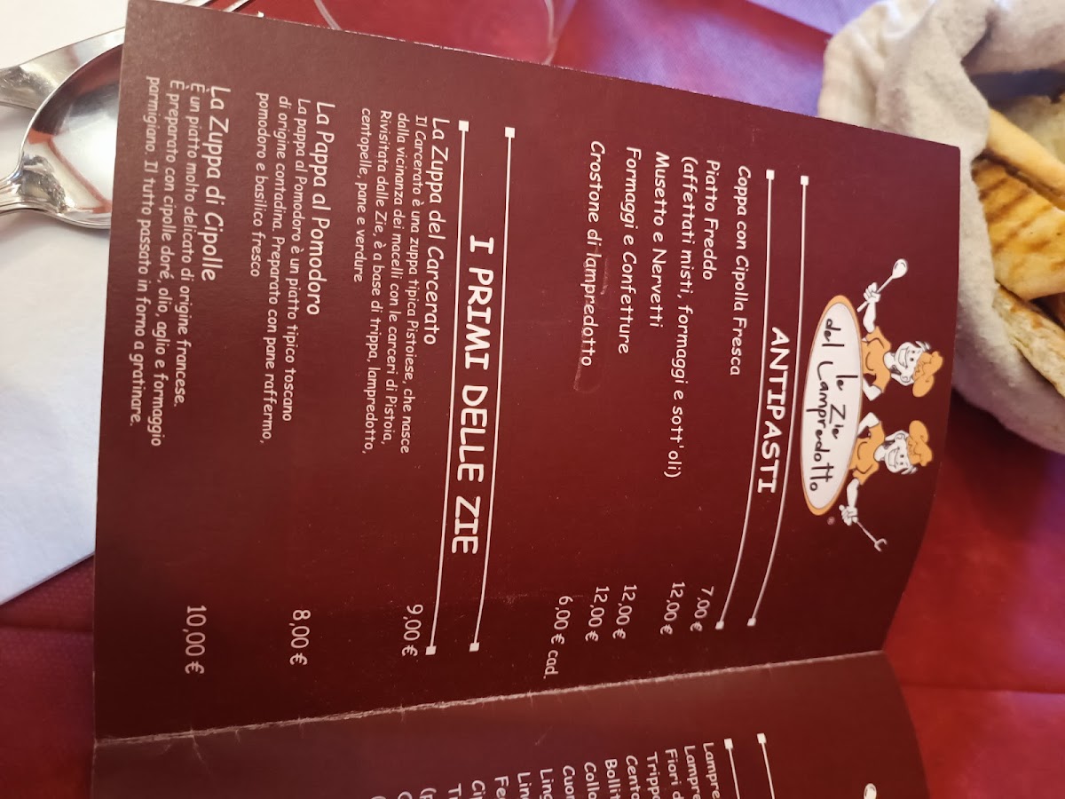 Menu Le Zie Del Lampredotto-10