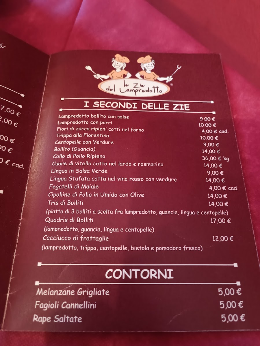 Menu Le Zie Del Lampredotto-2