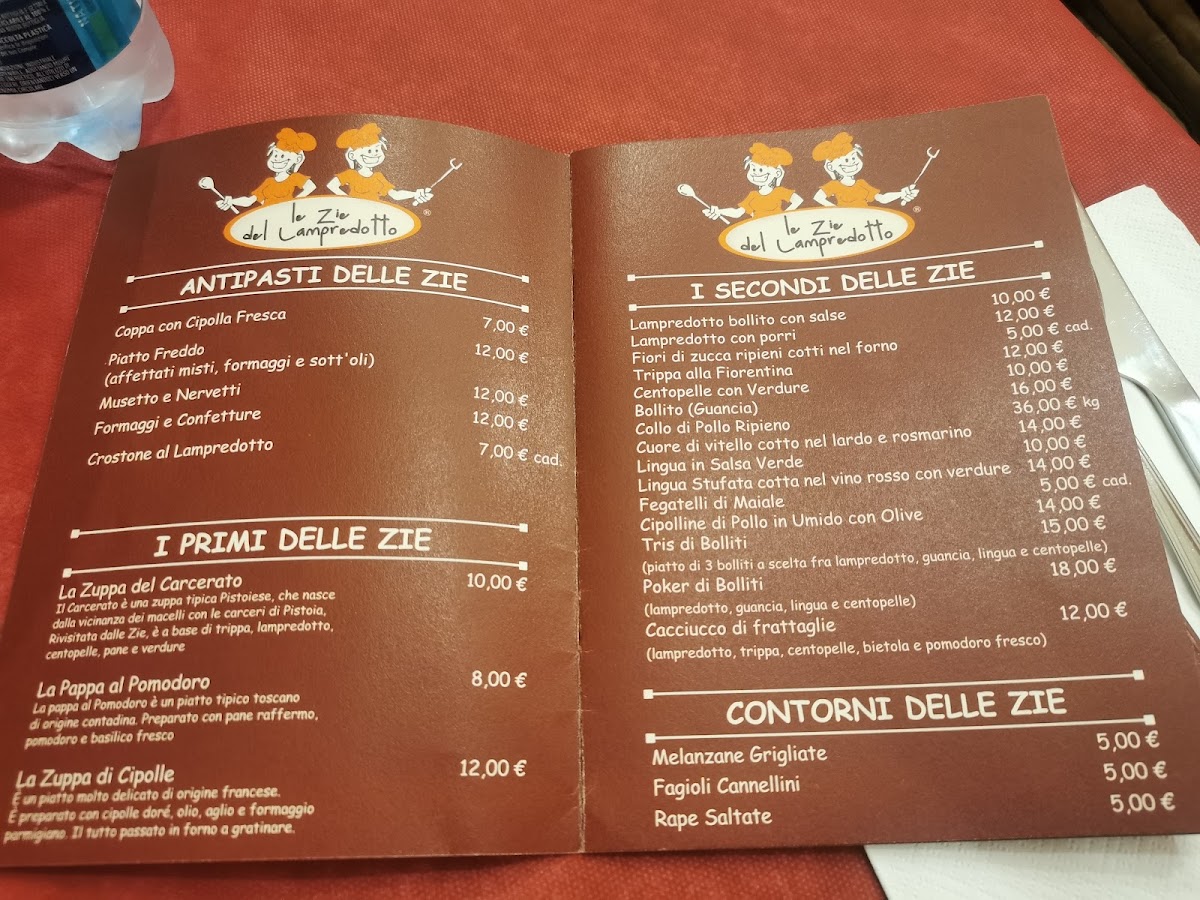 Menu Le Zie Del Lampredotto-5