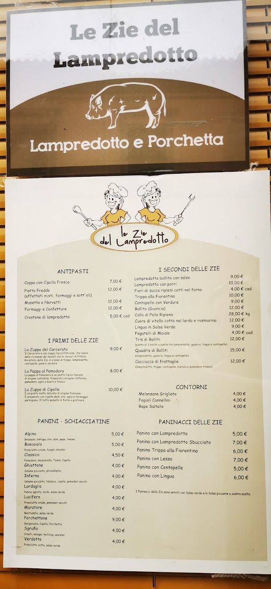 Menu Le Zie Del Lampredotto-8