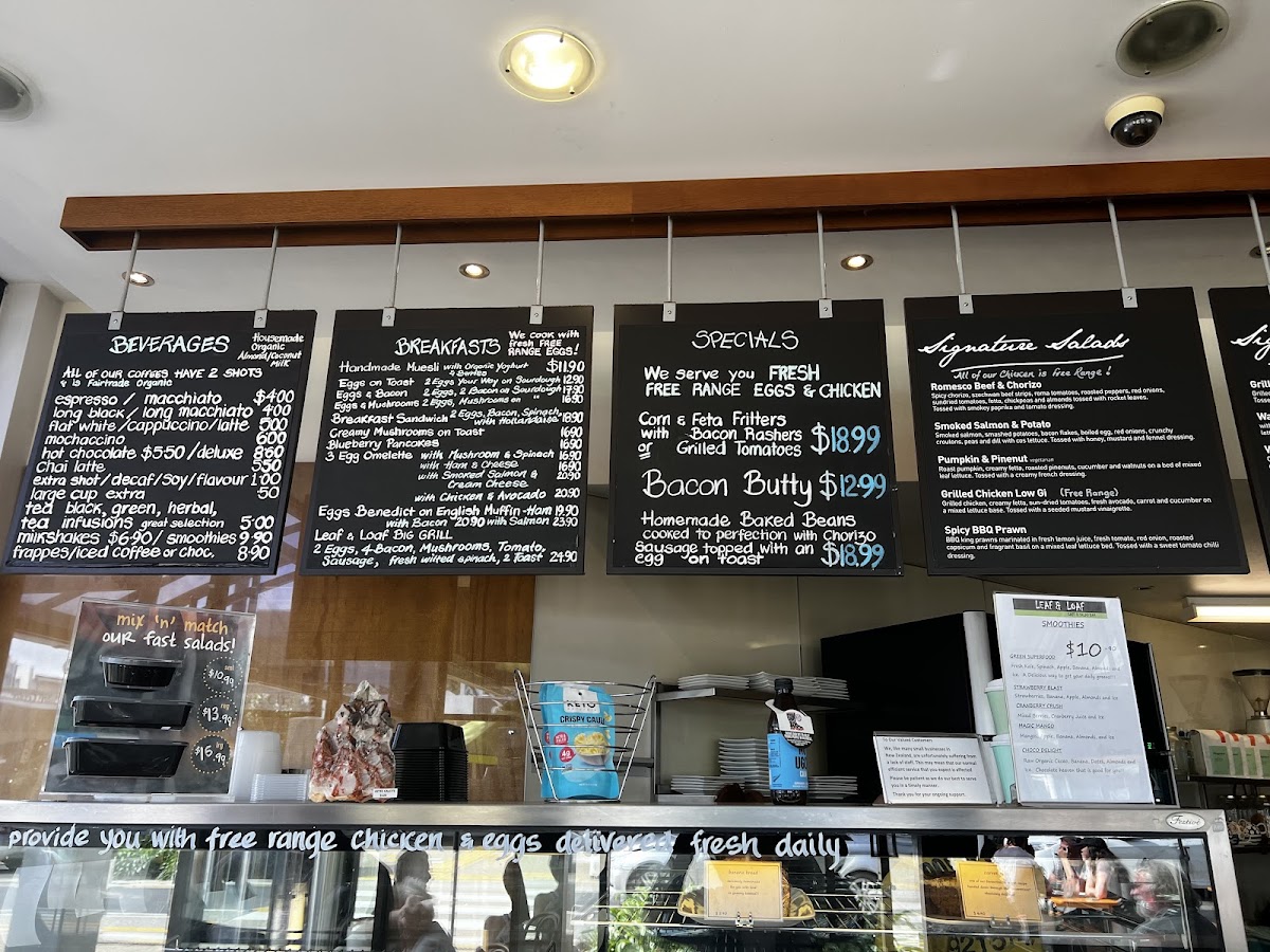 Menu Leaf & Loaf Cafe & Salad Bar-2